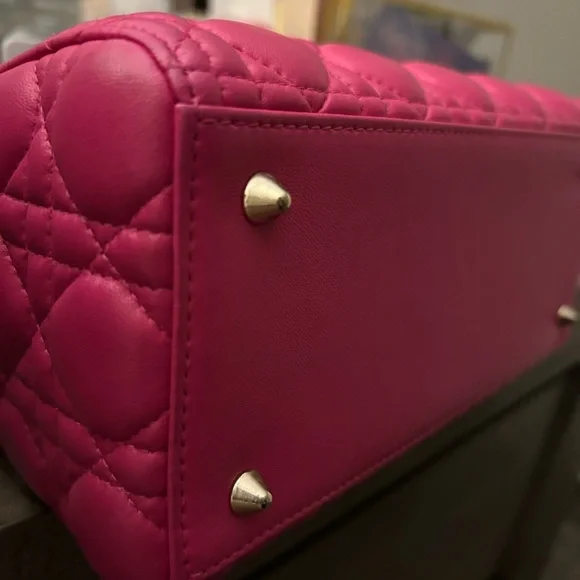 Dior Pink Quilted Handbag - Picture 7 of 16